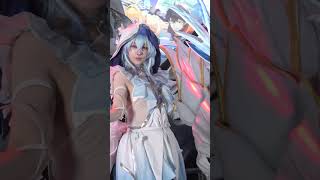 東京ゲームショウ2024鳴潮ブース ショアキーパー役みぃこ コスプレコンパニオン4K