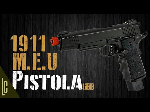 Pistola Airsoft 1911 GBB Full Metal M.E.U NightStorm