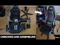 RGB GAMING CHAIR Unboxing and Assembling | Fourze lightning RGB