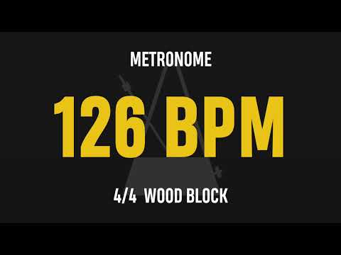 126 BPM 4/4 - Best Metronome (Sound : Wood block)