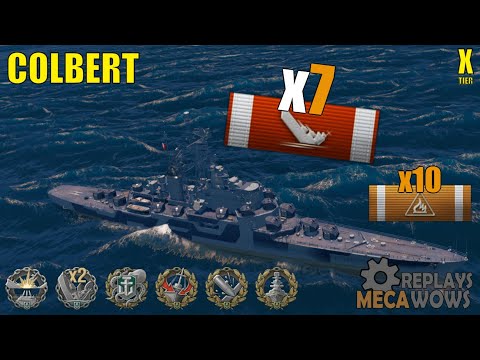Colbert 7 Kills & 154k Damage | World of Warships Gameplay
