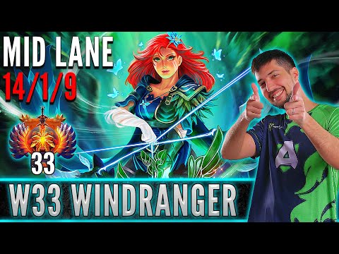 Alliance.w33  [ Windranger ]  Mid Lane Pro Gameplay  [ Patch 7.31d ]  Dota 2 Full Game