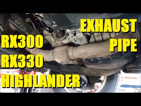 Toyota V6 - Front Exhaust Pipe - 3.0-liter 1mz-fe Highalnder RX300 - Walker 53421