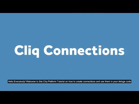 Zoho Cliq | Connections