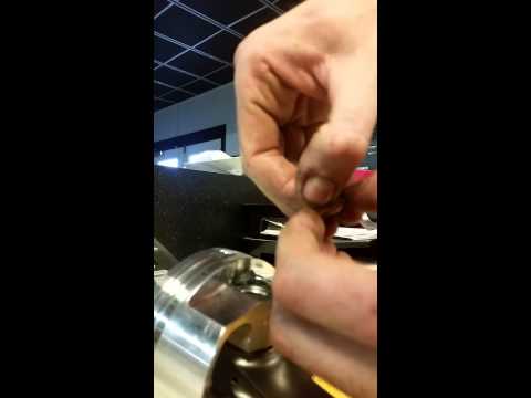 Installing Spirolocks on a full floating wrist pin