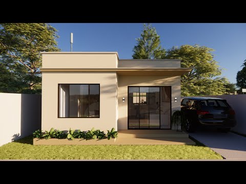 Plano de Casa 6X7 | Tiny House | Mini Casa 42 M²| 6X7 House (40 SQM)| Small House Design Idea