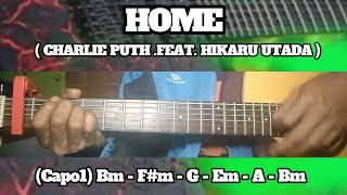 Download lagu HOME ( CHARLIE PUTH FEAT HIKARU UTADA ) BASIC CHORDS TUTORIAL GUITAR mp3