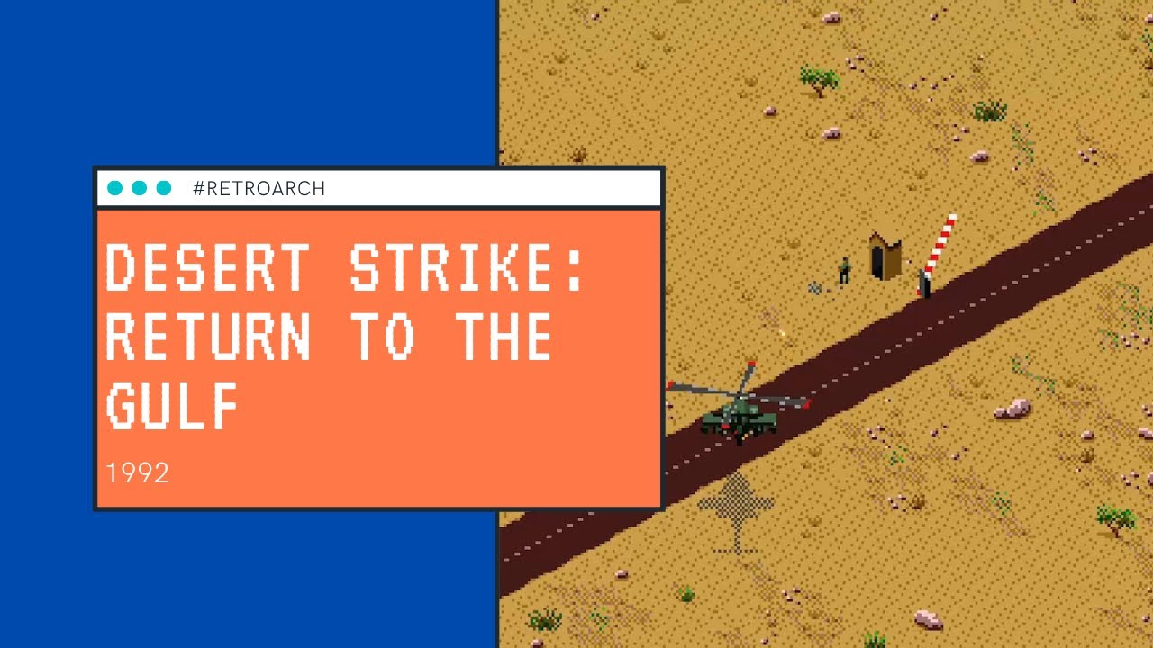 Desert Strike: Return to the Gulf (1992) - RetroArch with Genesis Plus GX - YouTube