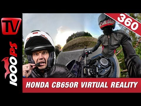 Honda CB 650 R - Test in Erfahrungen in 360 Grad Onboard MotoVlog