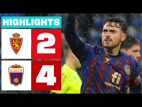 REAL ZARAGOZA 2 - 4 CD ELDENSE I HIGHLIGHTS LALIGA HYPERMOTION