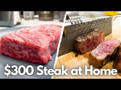 Japanese (Miyazaki) A5 Wagyu Strip Steak at Home