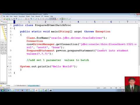 77 Advanced Java Tutorial Jdbc Batch Processing With Preparedstatement Adv Java