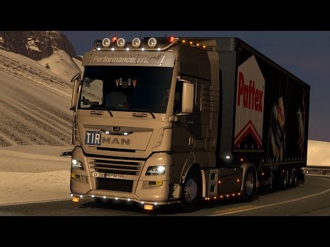 ETS2 MAN TGX Euro6 + ProMods + RGM + Spring Weather: Bremerhaven (D) - Reyðarfjörður (IS)