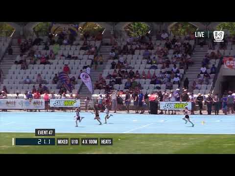 MIXED U09 4X100M HEAT 2 - 2017 SUBWAY STATE RELAY CHAMPIONSHIPS // LAVicTV