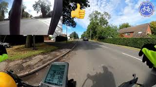 Overtaking a Cyclist - Two Good Passes and One Close Pass