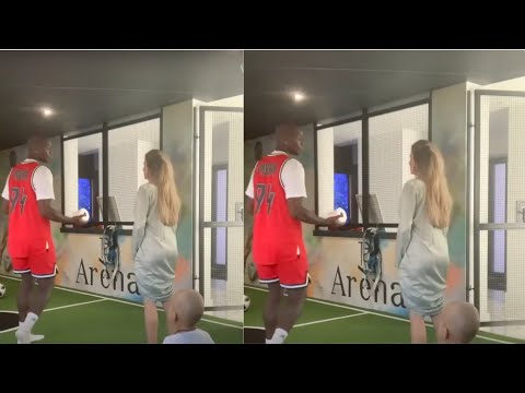 Paul Pogba's  wife hits son in the face with toilet roll