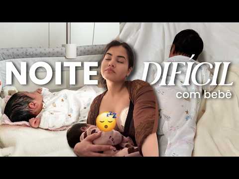 UMA NOITE SEM DORMIR COM A OLÍVIA 👶🏻😴 rotina da madrugada com bebê de 15 dias!