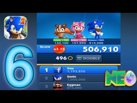 Sonic Dash 2: Sonic Boom Gameplay Walkthrough Part 6 - High Score (iOS, Android)