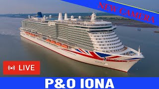 SHIPS TV -  NEW Camera and P&O Iona Departing Port of Southampton