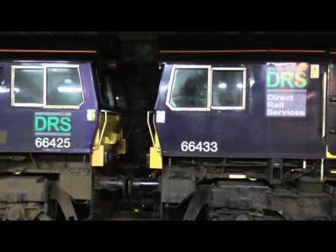 66425/66433 6k73 Sellafield - Crewe Empty flats, 14th March 2016