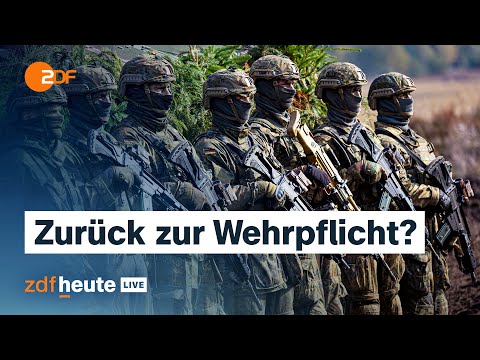 Neuer Wehrdienst: Wie Pistorius die Bundeswehr für den Ernstfall rüsten will | ZDFheute live