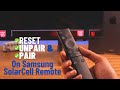 Samsung Smart TV How To Unpair Pair And Reset Remote