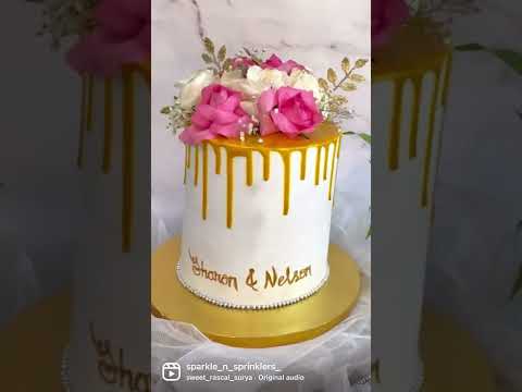 Engagement Cake | Cake design ideas | Floral Cake