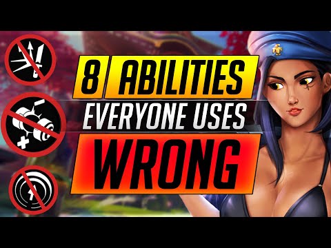 The 8 Abilities Everyone Uses WRONG - Grandmaster Tips & Tricks - Overwatch Pro Meta Guide