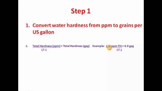 How to calculate softener capacity!