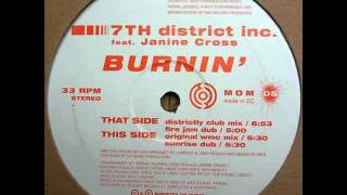 7th District Featuring Janine Cross - Burnin'