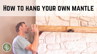 How to Install a Fireplace Mantel or Floating Shelf