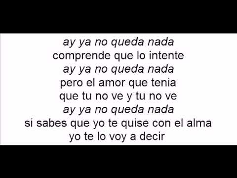 Pensamiento y palabra victor manuelle con letra
