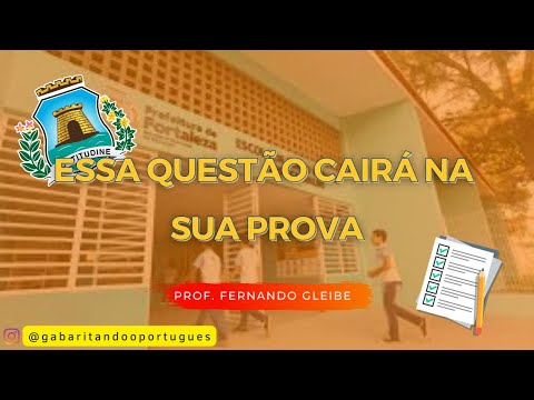 ESSA QUESTÃO ESTARÁ NA SUA PROVA! | Concurso Professor de Fortaleza