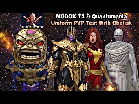 MODOK T3 & Quantumania Uniform PVP Test With Obelisk - Marvel Future Fight