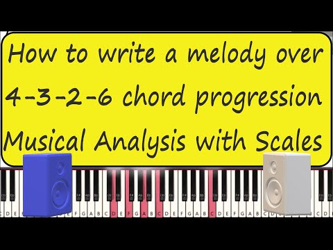 How to write a Melody over 4-3-2-6 Chord Progression