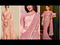 Latest Pink Colour Saree Design | Stylist Net Saree Collection 2023