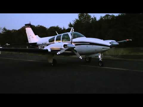 Beech C-55 Baron Start-up 10/22/11