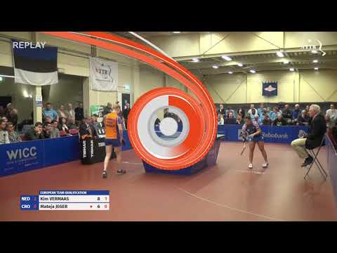 EK Teams 1ste ronde: Kim Vermaas vs Mateja Jeger