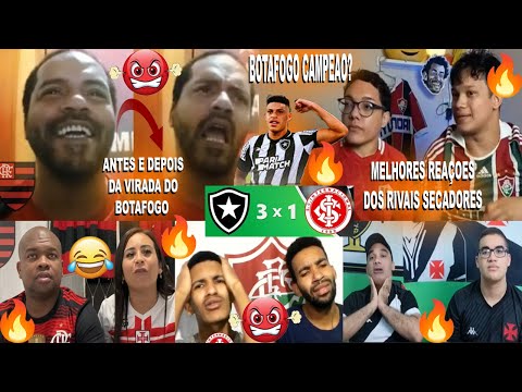 REAÇOES DOS RIVAIS CARIOCAS AO BOTAFOGO 3X1 INTERNACIONAL DE VIRADA - SEGUE O LÍDER CAMPEAO ?