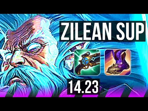 ZILEAN & Jhin vs MORGANA & Caitlyn (SUP) | KR Diamond | 14.23