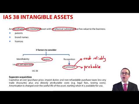 IAS 38 Intangible Assets - CIMA F2
