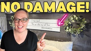 How to Hang Things on Rv Walls 4 EASY Steps! | NO DAMAGE & Proper Removal