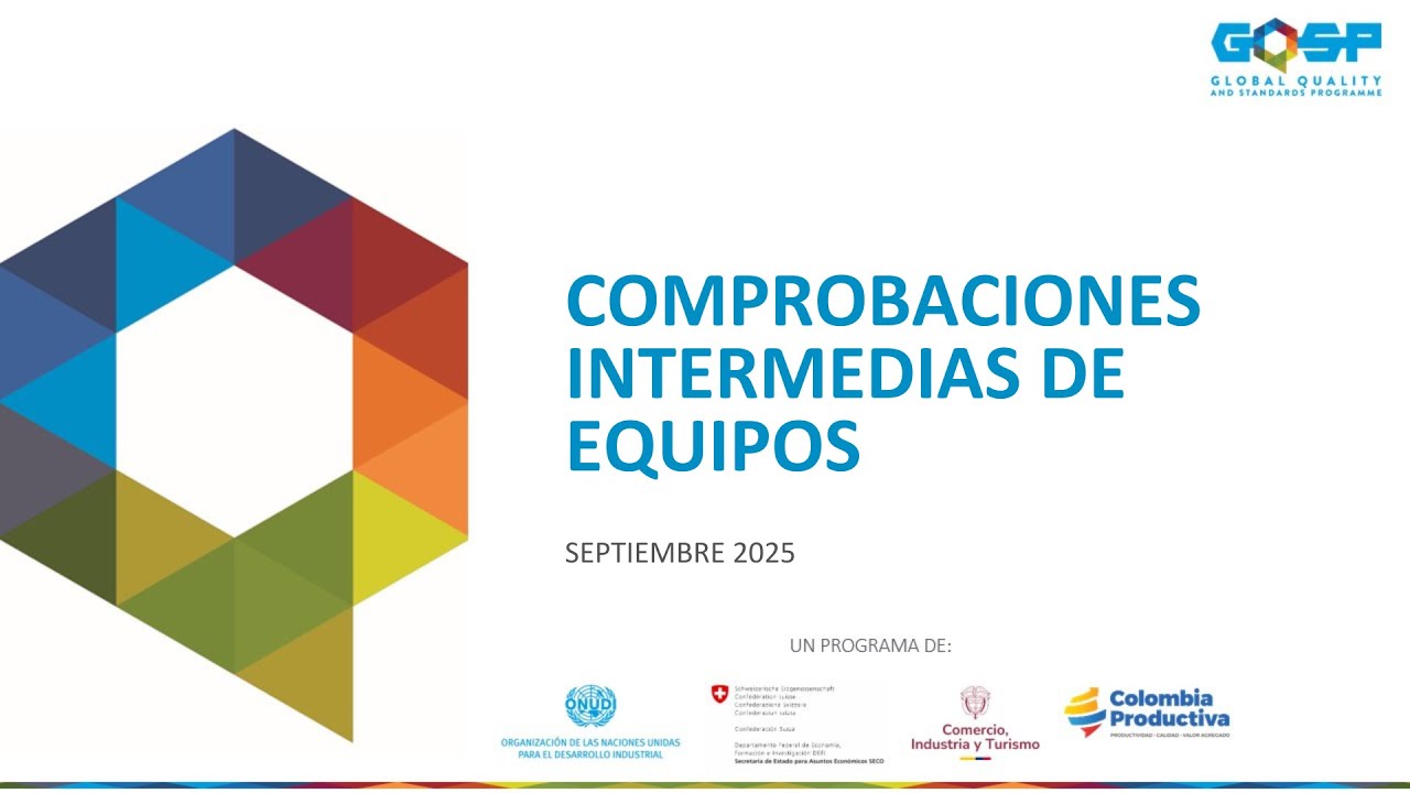Comprobaciones intermedias de equipos | Sesión 2