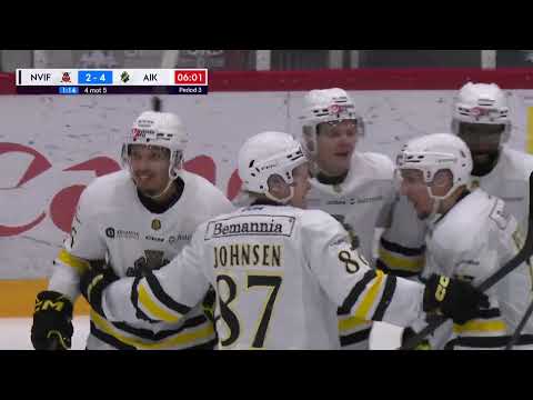 Highlights: Nybro Vikings - AIK (5-4 efter förlängning)