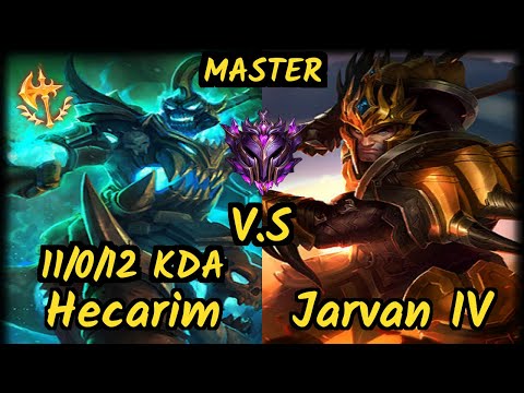 MMM Babip (HECARIM) vs JARVAN IV - 11/0/12 KDA JUNGLE GAMEPLAY - OC Ranked MASTER v9.7