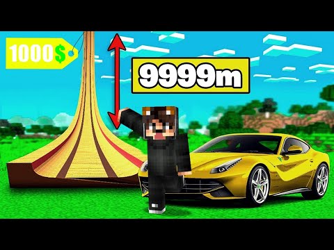 1000$ GİZLİ UZAYA ÇIKAN RAMPA - Minecraft