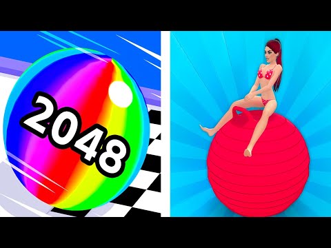Ball Run 2048 Vs Yoga Color Ball | Max All Level iOS  Gameplay