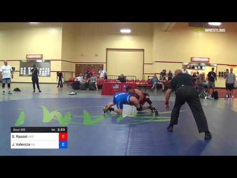 2018 Marine Corps US Open/Masters D Greco Roman 70 RR Rnd 5 - Samei Rasool (Inde) Vs. Jerry Valenc