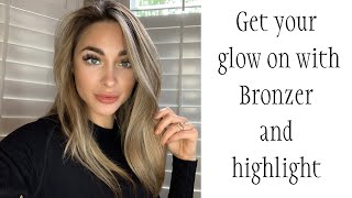 Favorite easy glowy bronzer highlighter makeup palette tutorial