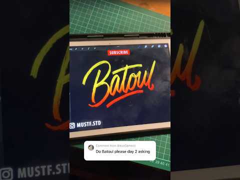 Writing My Subscribers Names || Batoul #shorts #letteringbymustf